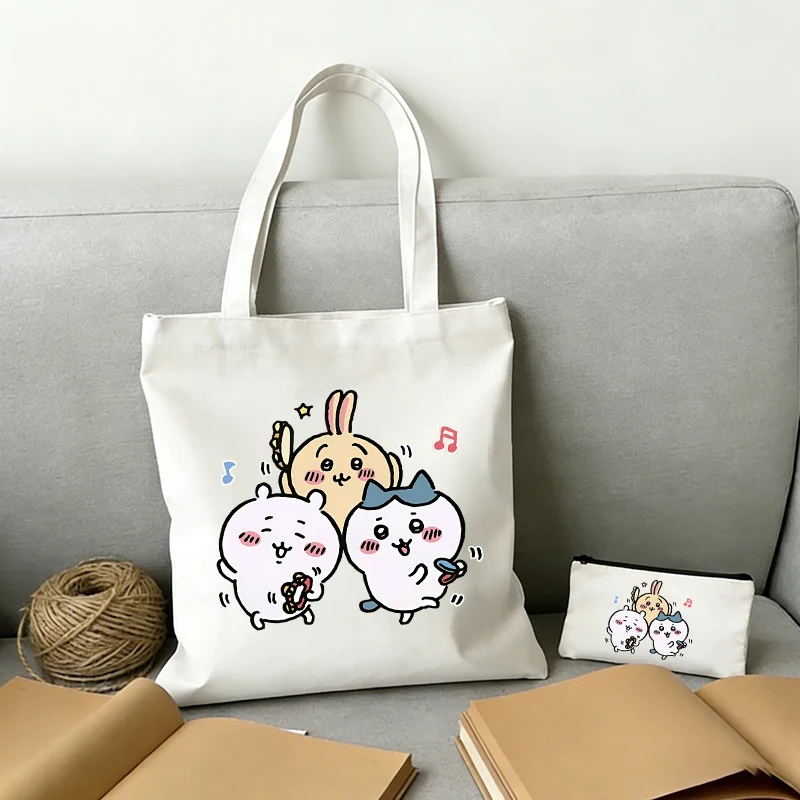 New Chiikawas Girl Shoulder Bag Pencil Case 2pcs Kawaii Canvas Bag Cute Cartoon Tote Woman Fashion Handbag Portable Shopping Bag
New Chiikawas Girl Shoulder Bag Pencil Case 2pcs Kawaii Canvas Bag Cute Cartoon Tote Woman Fashion Handbag Portable Shopping Bag