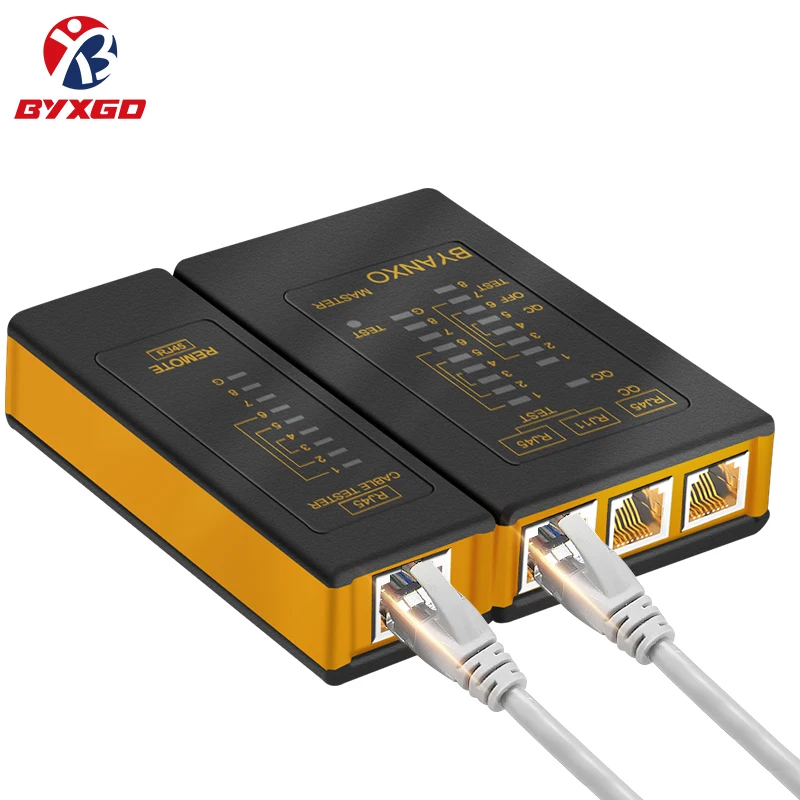 BYXGD Professional Network Analyzer Tester Cable lan RJ45 Tester Networking Tool Network Repair UTP LAN POE Protection Shielding