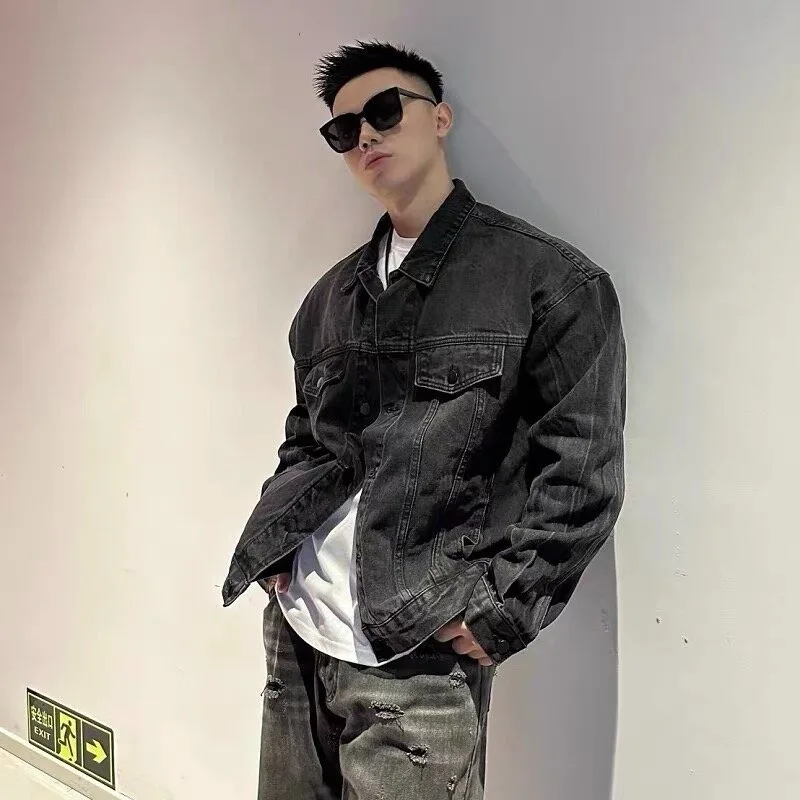 Loose ex Denim Jaet Autumn Winter plus Size 250 Pou American High Street Design Casual Outerwear for Couples
Loose ex Denim Jaet Autumn Winter plus Size 250 Pou American High Street Design Casual Outerwear for Couples