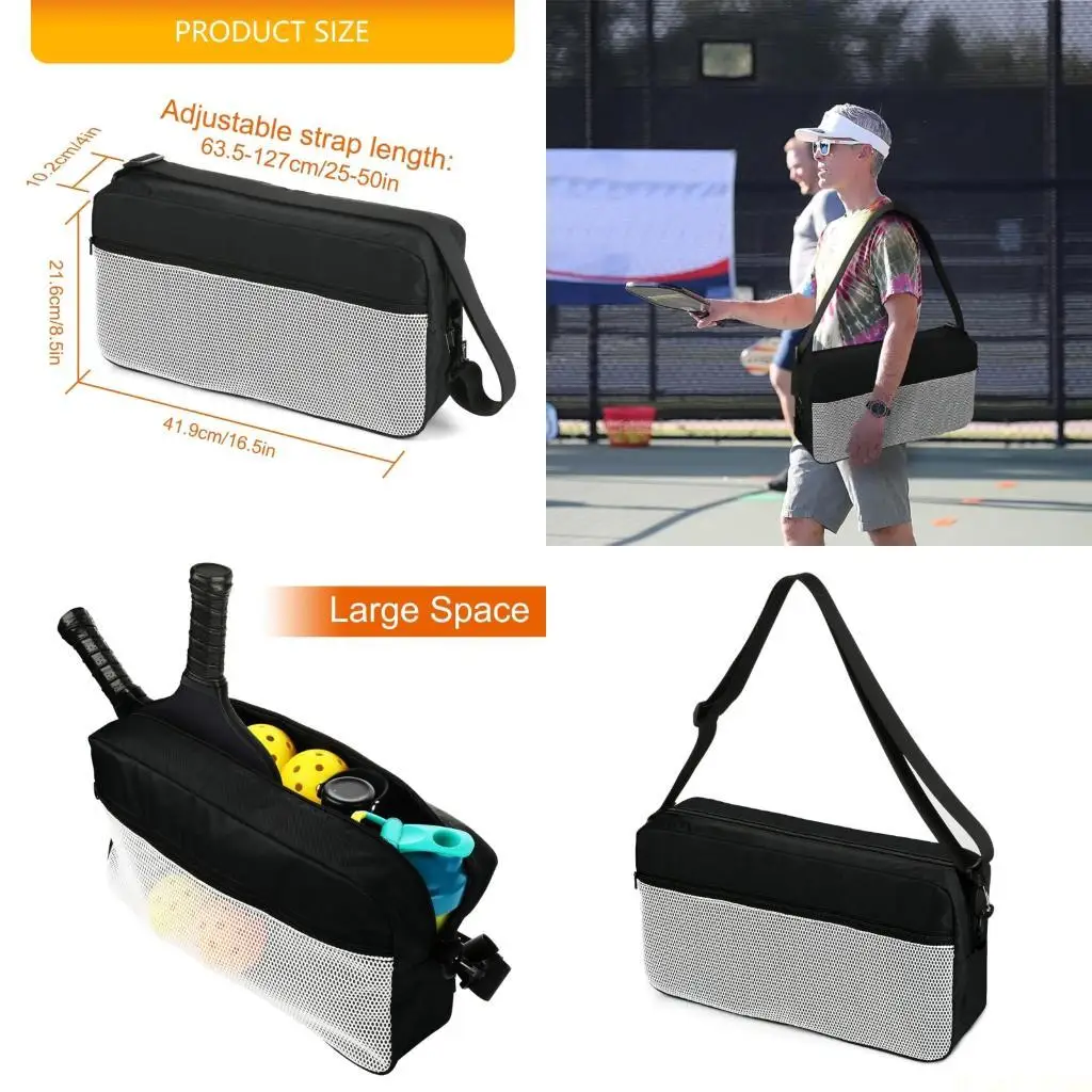 M5TC Breathable Meshes Pickleballs Equipment Bag Comfortable Strap Multiple Compartment Sports Accessory
M5TC Breathable Meshes Pickleballs Equipment Bag Comfortable Strap Multiple Compartment Sports Accessory