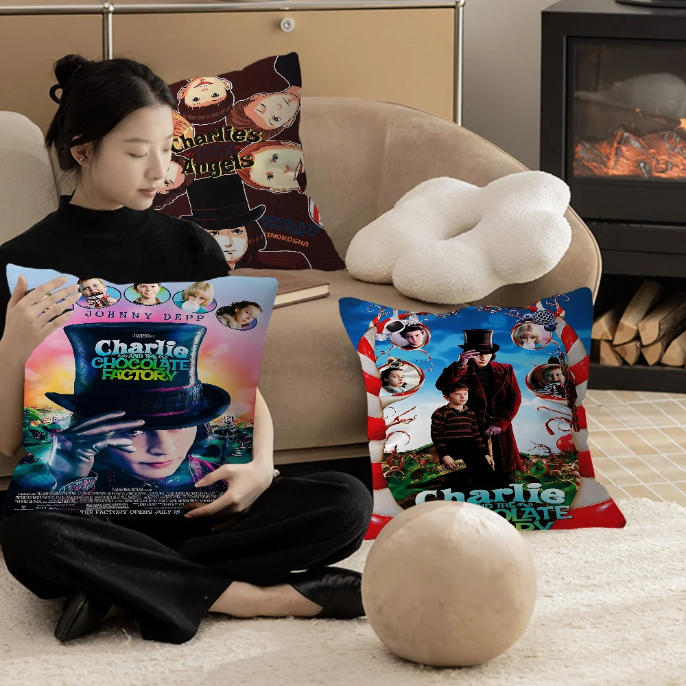 Classic Movie C-harlie And The C-hocolate F-actory 45*45cm Cushion Cover Pillow Cover Decor Pillowcase Home For Couch Pillow
Classic Movie C-harlie And The C-hocolate F-actory 45*45cm Cushion Cover Pillow Cover Decor Pillowcase Home For Couch Pillow