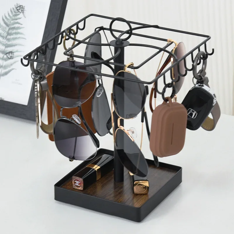wrought iron jewelry rack, home desktop key hanger, simple rotatable glasses jewelry rack in the entrance
wrought iron jewelry rack, home desktop key hanger, simple rotatable glasses jewelry rack in the entrance