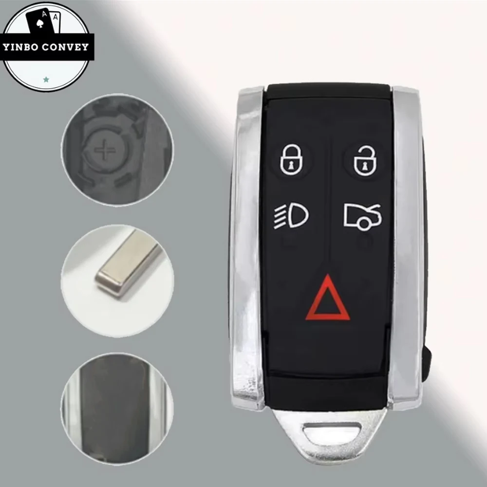 YINBO - 5 Buttons Smart Car Remote Key Fob Shell With Logo Housing Blanks Fob Case Cover Replaceme For Jaguar XF Fob 2007 - 2012
YINBO - 5 Buttons Smart Car Remote Key Fob Shell With Logo Housing Blanks Fob Case Cover Replaceme For Jaguar XF Fob 2007 - 2012