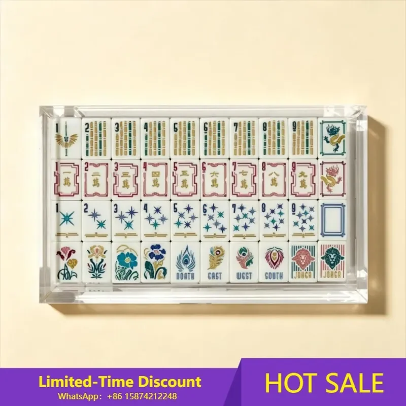 American Mahjong Professional Grade 4-Layer Acrylic Tiles Modern Style Portable Durable Water Resistant Melamine
American Mahjong Professional Grade 4-Layer Acrylic Tiles Modern Style Portable Durable Water Resistant Melamine