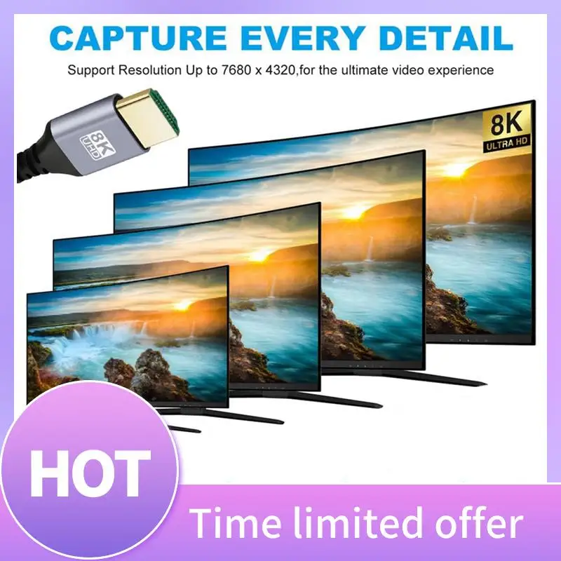 B68A HDTV 2.1 8K локоть Многофункциональный совместимый интерфейс HD Портативный линейный дисплей Компьютерная приставка ТВ-кабель
B68A HDTV 2.1 8K локоть Многофункциональный совместимый интерфейс HD Портативный линейный дисплей Компьютерная приставка ТВ-кабель