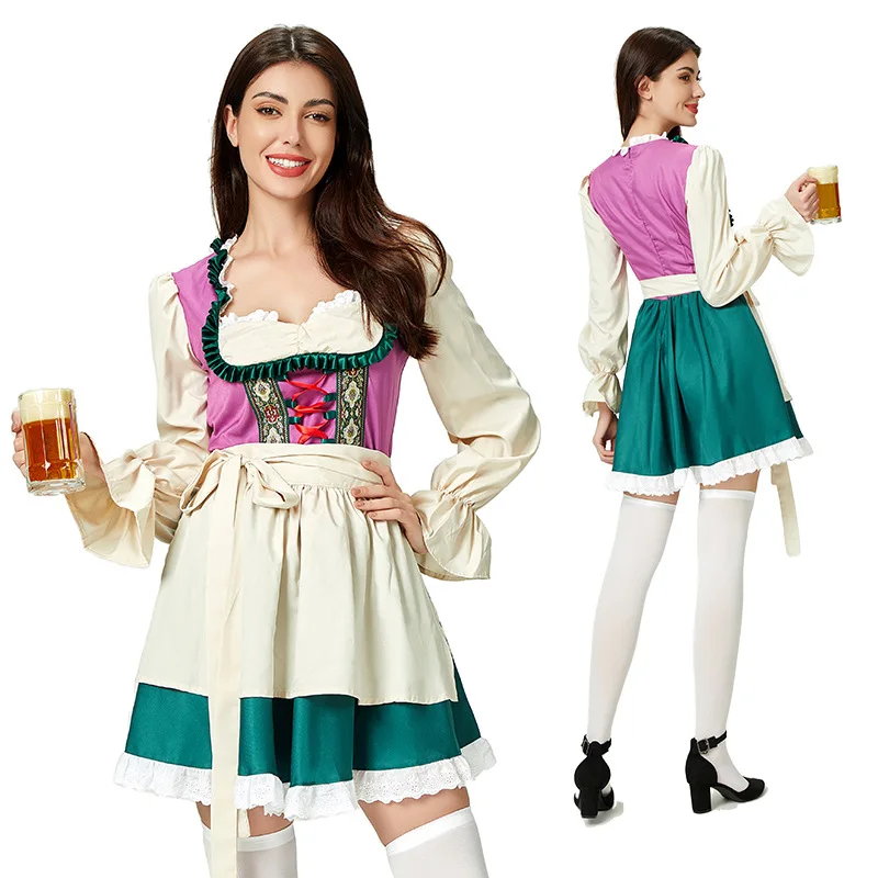 Adult Women Oktoberfest Bavaria German Traditional Cosplay Maid Costume Munich Show Costume Halloween Carnival Party Clothes
Adult Women Oktoberfest Bavaria German Traditional Cosplay Maid Costume Munich Show Costume Halloween Carnival Party Clothes