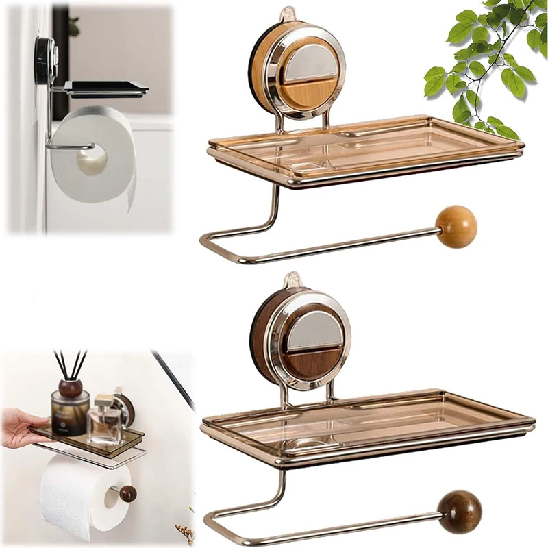 Wall-Mounted No Drilling Suction Stainless Steel Toilet Paper Holder Space-Saving Organizer For Kitchen & Bathroom & Washroom
Wall-Mounted No Drilling Suction Stainless Steel Toilet Paper Holder Space-Saving Organizer For Kitchen & Bathroom & Washroom