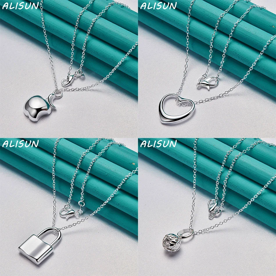 ALISUN 40-75cm 925 Sterling Silver Design Pendant Necklace For Women Men Charm Trend Birthday Gifts Fashion Party
ALISUN 40-75cm 925 Sterling Silver Design Pendant Necklace For Women Men Charm Trend Birthday Gifts Fashion Party