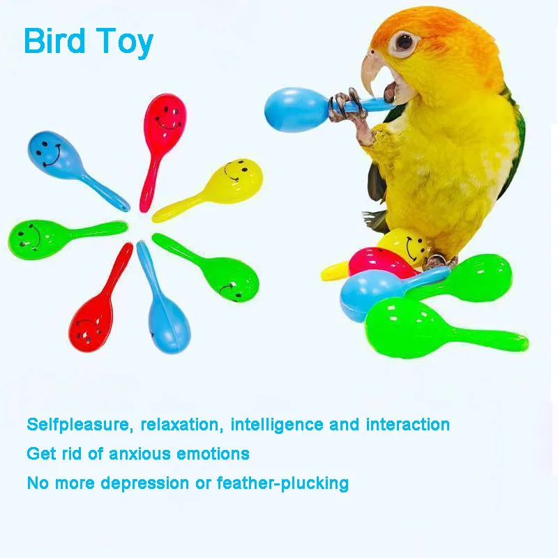 1pc Parrot Rattle Sand Hammer Sand Ball Bird Bites Wisdom Interactive Training Toy Pet Accessories Bird Toys
1pc Parrot Rattle Sand Hammer Sand Ball Bird Bites Wisdom Interactive Training Toy Pet Accessories Bird Toys