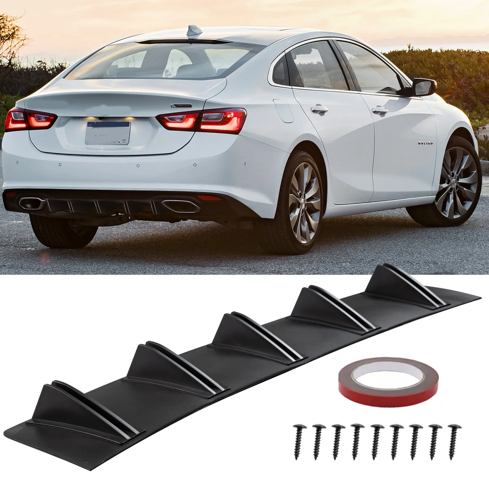 Rear Diffuser Bumper Spoiler 5 Fins Splitter For Chevrolet Malibu Base/LS/LT/LTZ
Rear Diffuser Bumper Spoiler 5 Fins Splitter For Chevrolet Malibu Base/LS/LT/LTZ