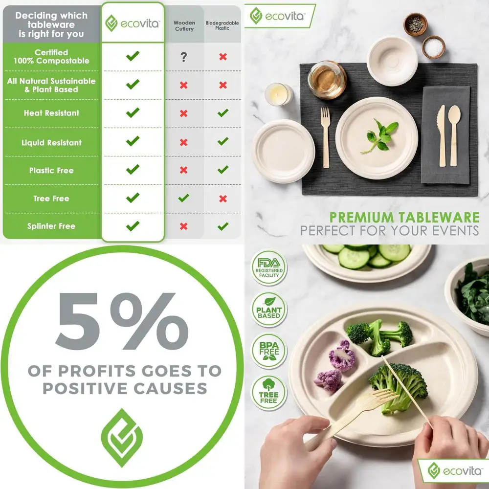 Экологичный набор бамбуковых столовых приборов: 380 одноразовых приборов (7 видов) – устойчивая и долговечная альтернатива деревянным столовым приборам с подносом
Экологичный набор бамбуковых столовых приборов: 380 одноразовых приборов (7 видов) – устойчивая и долговечная альтернатива деревянным столовым приборам с подносом