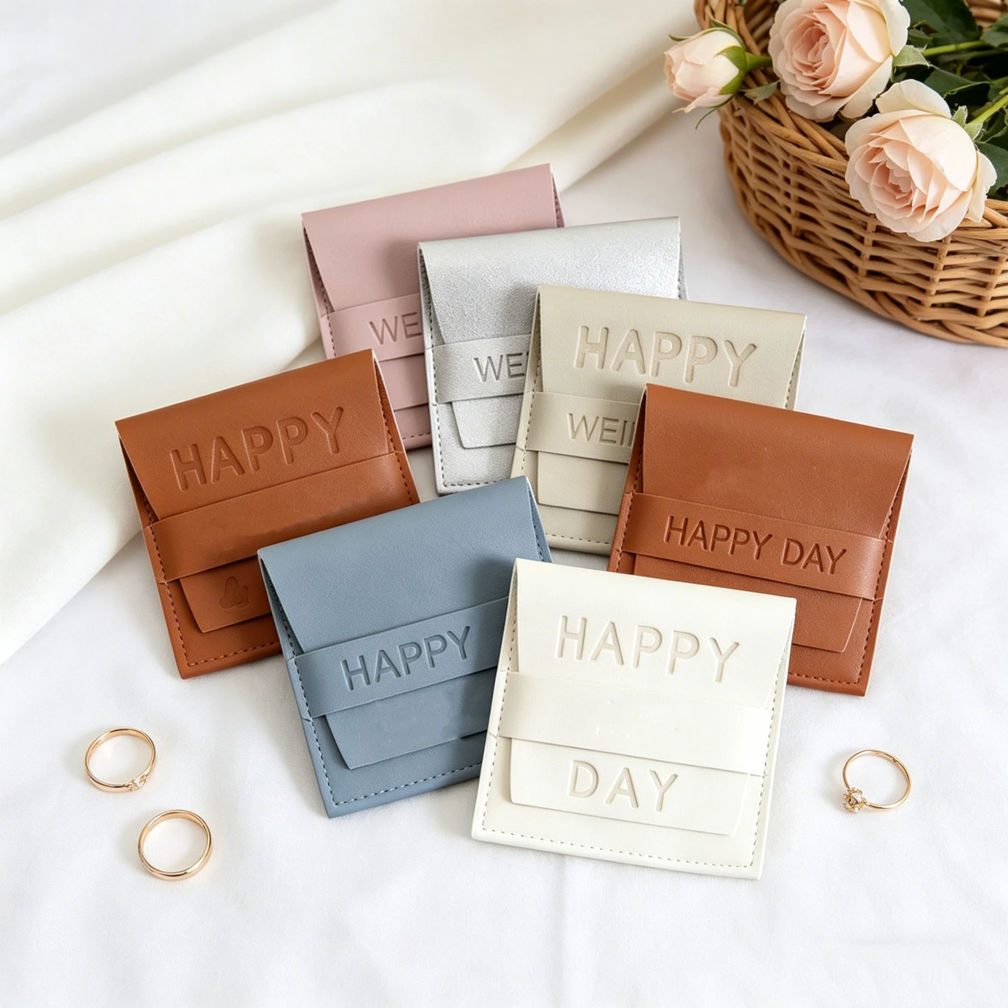 Bulk Personalized 50Pcs Jewelry Leather Strip Gift Bag Ring Earrings Envelope PU Packaging Pouch Wedding Favors Candy Sachet
Bulk Personalized 50Pcs Jewelry Leather Strip Gift Bag Ring Earrings Envelope PU Packaging Pouch Wedding Favors Candy Sachet