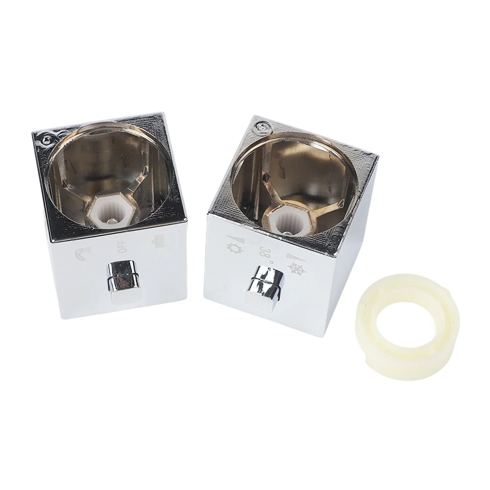 Temperature Control Switch Control Knob Handle 1 Pair For SMA Thermostatic Bath High Quality Shower Mixer Accessory
Temperature Control Switch Control Knob Handle 1 Pair For SMA Thermostatic Bath High Quality Shower Mixer Accessory