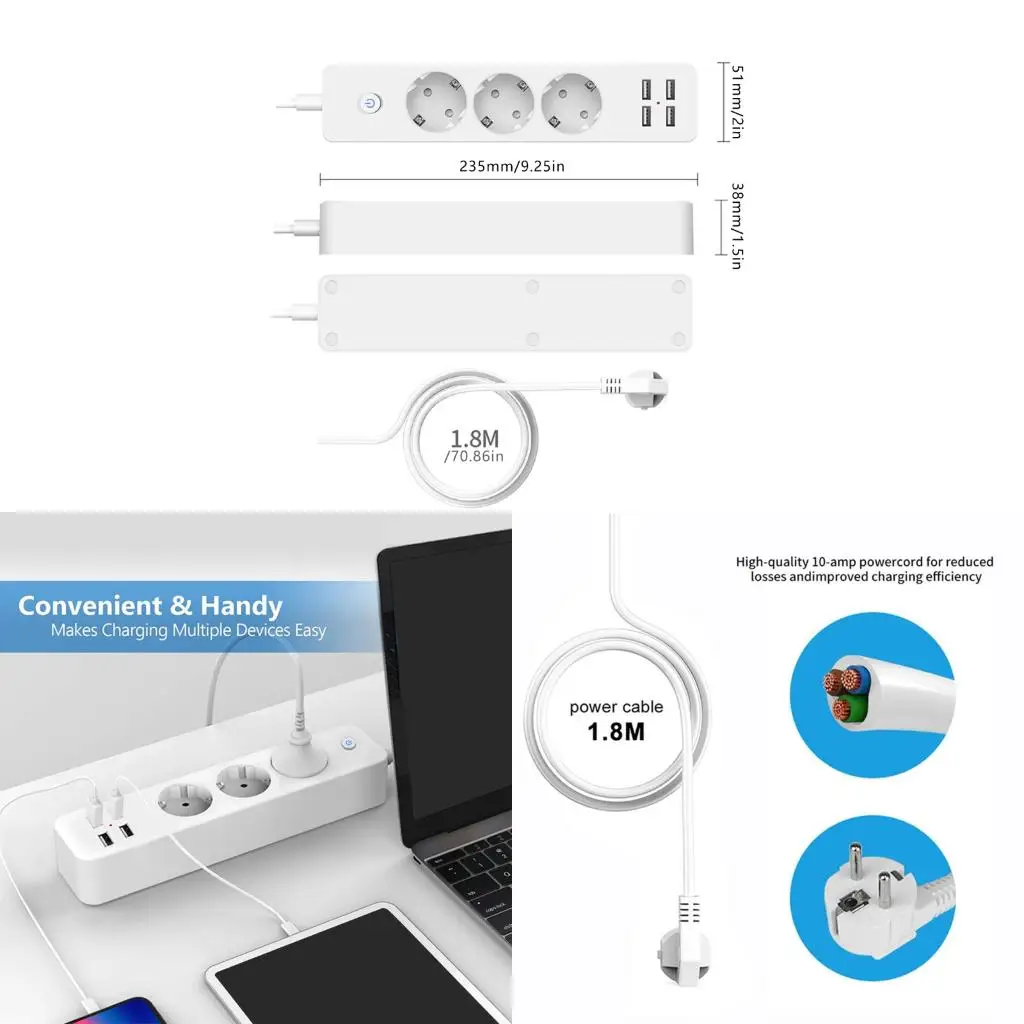 Efficient 4 USB Charging Station Power Strips Power Outlets Extenders Enduring
Efficient 4 USB Charging Station Power Strips Power Outlets Extenders Enduring