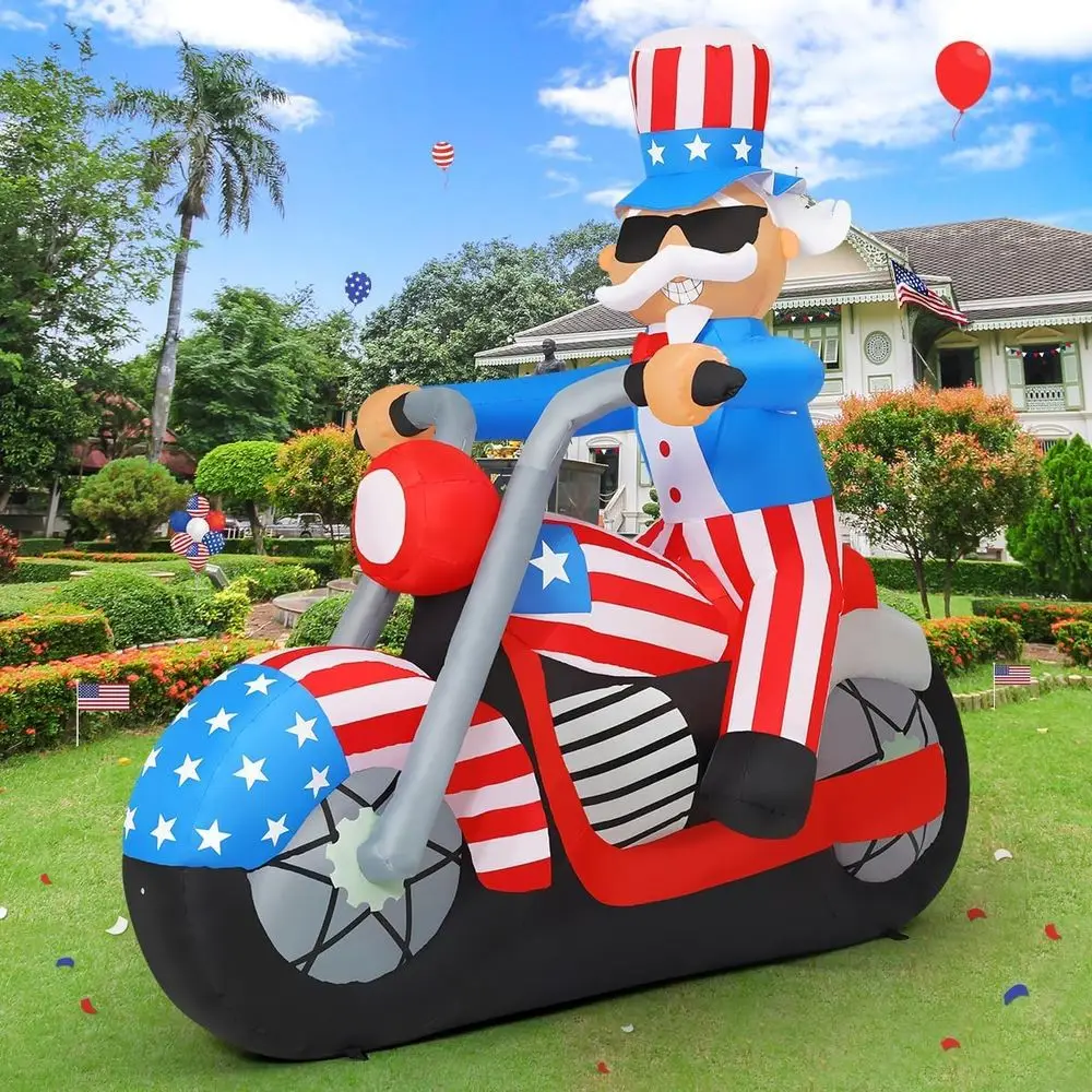 4th of July Patriotic Decorations: Inflatable Uncle Sam Yard Display with LED Lights for Day & Night Independence Day Celebratio
4th of July Patriotic Decorations: Inflatable Uncle Sam Yard Display with LED Lights for Day & Night Independence Day Celebratio