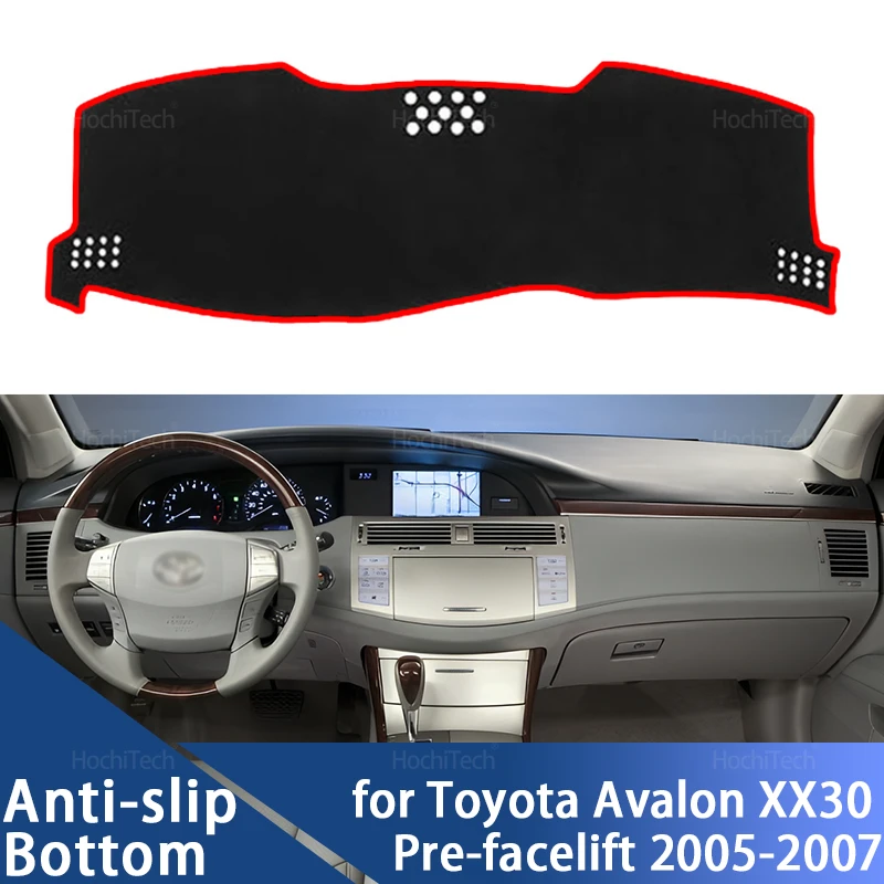 Для Toyota Avalon XX30 2005 2006 2007, чехол на приборную панель автомобиля, избегайте света, накладка на приборную платформу, коврик, аксессуары для ковров
Для Toyota Avalon XX30 2005 2006 2007, чехол на приборную панель автомобиля, избегайте света, накладка на приборную платформу, коврик, аксессуары для ковров