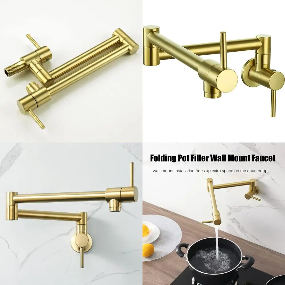 Настенный смеситель для кухонной мойки с цельной латунной конструкцией, поворотным кронштейном, отделкой из матового золота, выдвижным шлангом, одним отверстием и...
Настенный смеситель для кухонной мойки с цельной латунной конструкцией, поворотным кронштейном, отделкой из матового золота, выдвижным шлангом, одним отверстием и...