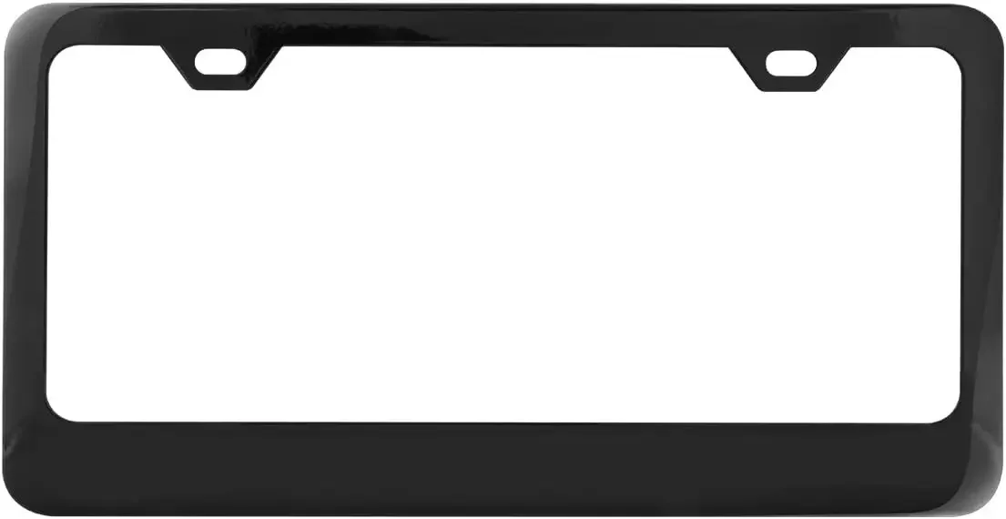 2-Hole License Plate Frame for US Standard Plates, Durable Powder Coated Steel with Semi-Gloss Black Finish
2-Hole License Plate Frame for US Standard Plates, Durable Powder Coated Steel with Semi-Gloss Black Finish