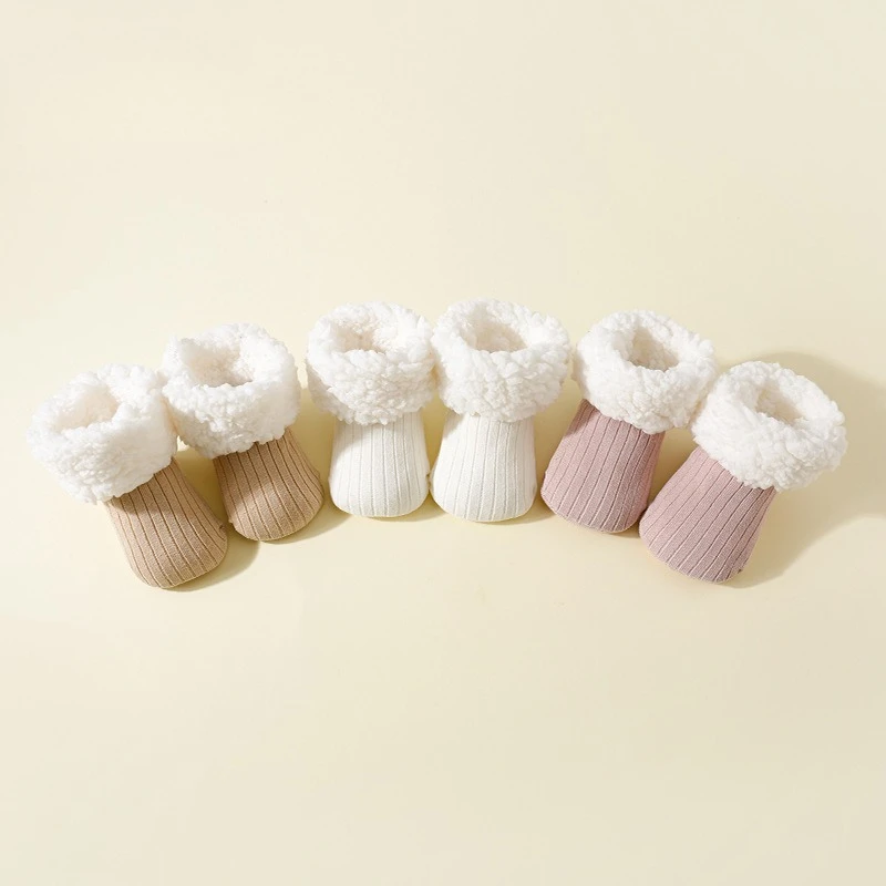 Warm Fleece Lined Baby Socks Thermal Infant Toddler Crew Socks for Learning Walkers Unisex Casual Solid Color Cotton Footies
Warm Fleece Lined Baby Socks Thermal Infant Toddler Crew Socks for Learning Walkers Unisex Casual Solid Color Cotton Footies
