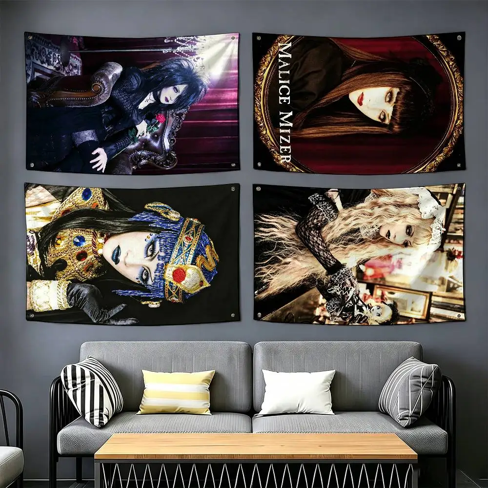 Malice Mizer Visual Kei Rock new group Flags Wall Hanging Tapestry Outdoor Garage Room Decorative flag Background Blanket
Malice Mizer Visual Kei Rock new group Flags Wall Hanging Tapestry Outdoor Garage Room Decorative flag Background Blanket