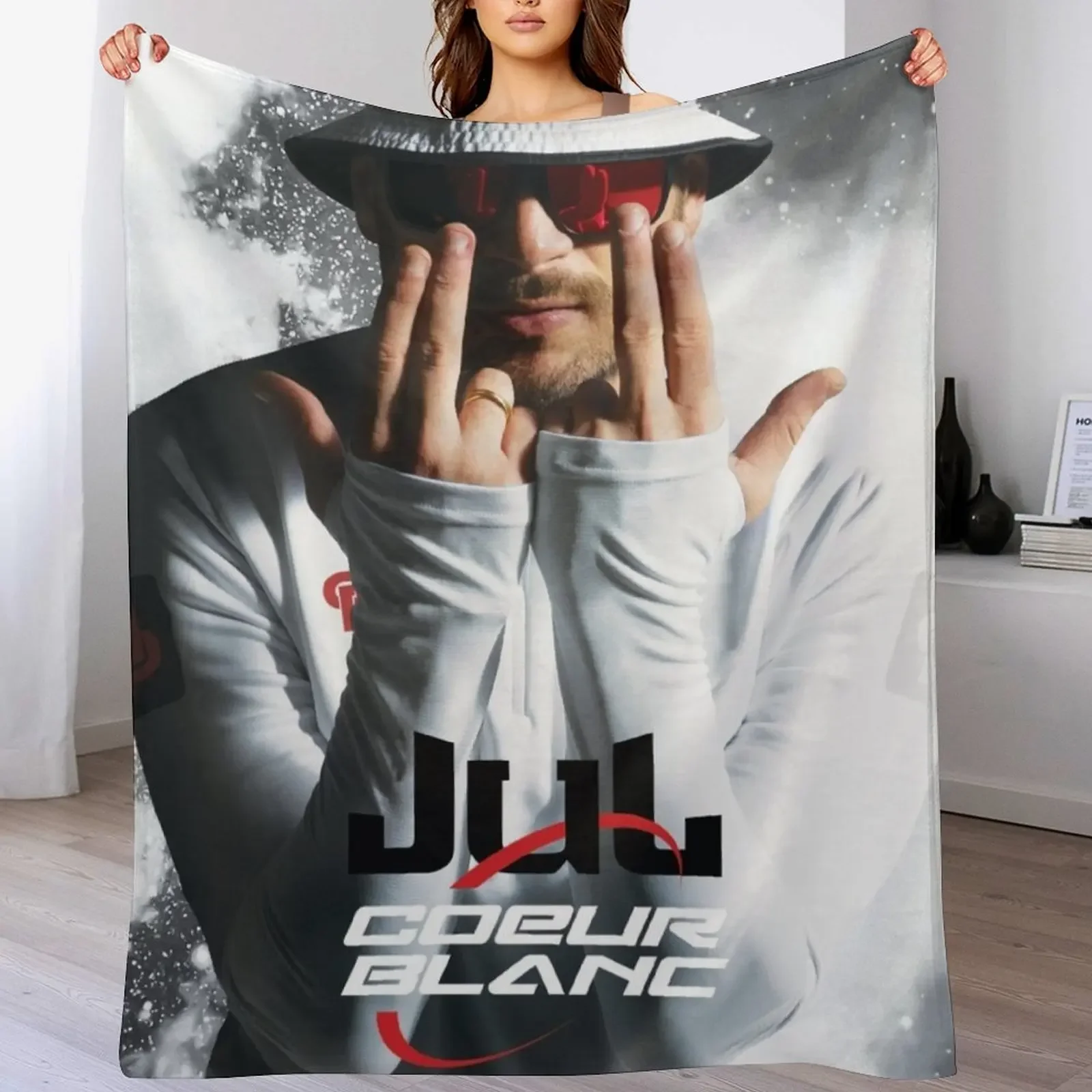 JUL WHITE HEART Throw Blanket Color Fast Cozy Throw Blanket
JUL WHITE HEART Throw Blanket Color Fast Cozy Throw Blanket