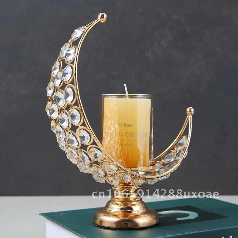 New Crystal Home Moon Candle Holder Light Luxury Vintage Aromatherapy Candle Holder Decoration
New Crystal Home Moon Candle Holder Light Luxury Vintage Aromatherapy Candle Holder Decoration