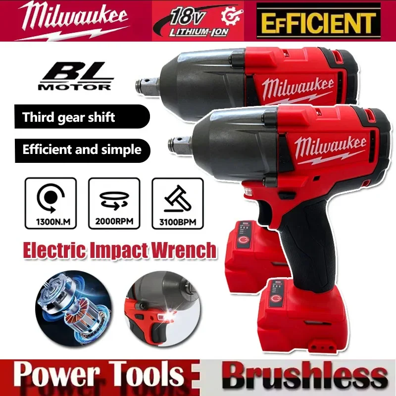 Milwaukee 18 В Аккумуляторный электрический ударный гайковерт Бесщеточный большой крутящий момент 813 нм Электроинструменты с аккумулятором для ремонта автомобилей и грузовиков в комплекте
Milwaukee 18 В Аккумуляторный электрический ударный гайковерт Бесщеточный большой крутящий момент 813 нм Электроинструменты с аккумулятором для ремонта автомобилей и грузовиков в комплекте