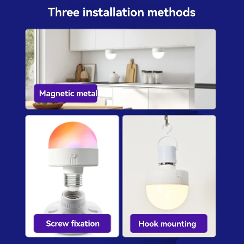 ABLA-Dimmable RGB 3-Color E27 Bulb USB Charging Remote Control Timing Removable Magnetic Bedside Table Lamp LED Reading Night Li
ABLA-Dimmable RGB 3-Color E27 Bulb USB Charging Remote Control Timing Removable Magnetic Bedside Table Lamp LED Reading Night Li