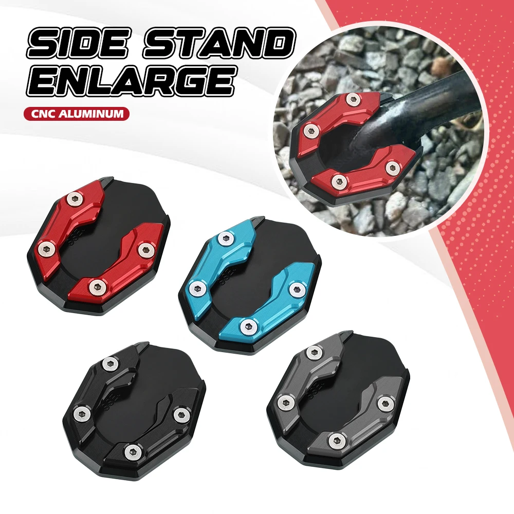 Universal Motorcycle Accessories CNC Aluminum Bike Kickstand Extender Foot Side Stand Extension Foot Support Plate
Universal Motorcycle Accessories CNC Aluminum Bike Kickstand Extender Foot Side Stand Extension Foot Support Plate