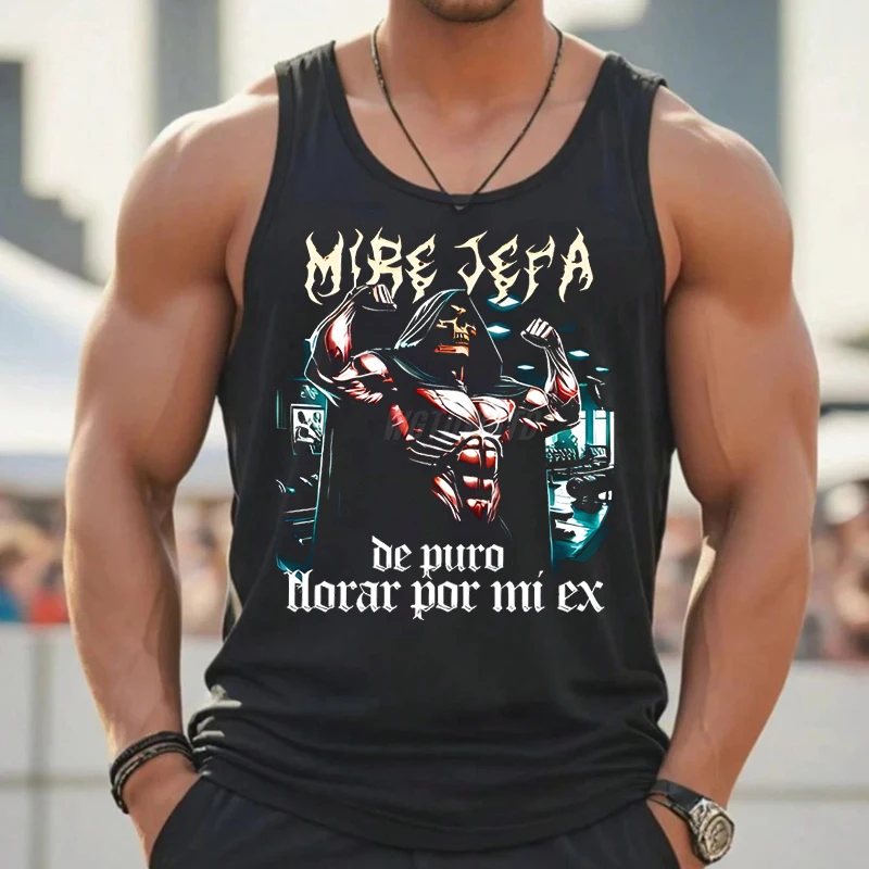 Skeleton Calacas Chidas Gym Print Tank Tops Summer Cotton Casual Vest Streetwear Sleeveless T-shirt Funny Gym Tank Top For Men
Skeleton Calacas Chidas Gym Print Tank Tops Summer Cotton Casual Vest Streetwear Sleeveless T-shirt Funny Gym Tank Top For Men