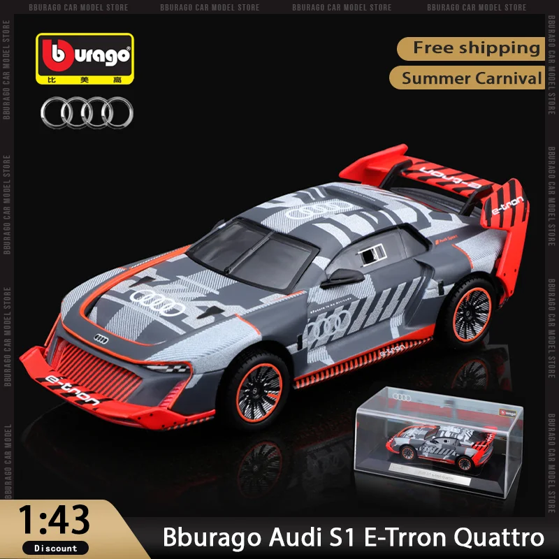 New Product Bburago 1:43 Acrylic Packaging Audi S1 E-Trron Quattro Diecast Miniature Model Alloy Luxury Vehicle Toys Kids Gift
New Product Bburago 1:43 Acrylic Packaging Audi S1 E-Trron Quattro Diecast Miniature Model Alloy Luxury Vehicle Toys Kids Gift