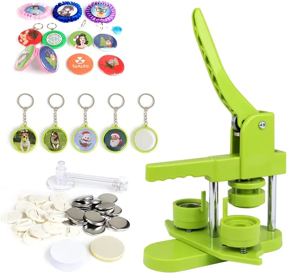 37mm Button Maker Machine, 4th Gen Installation-Free Pin Press with 405pcs Parts, Circle Cutter
37mm Button Maker Machine, 4th Gen Installation-Free Pin Press with 405pcs Parts, Circle Cutter