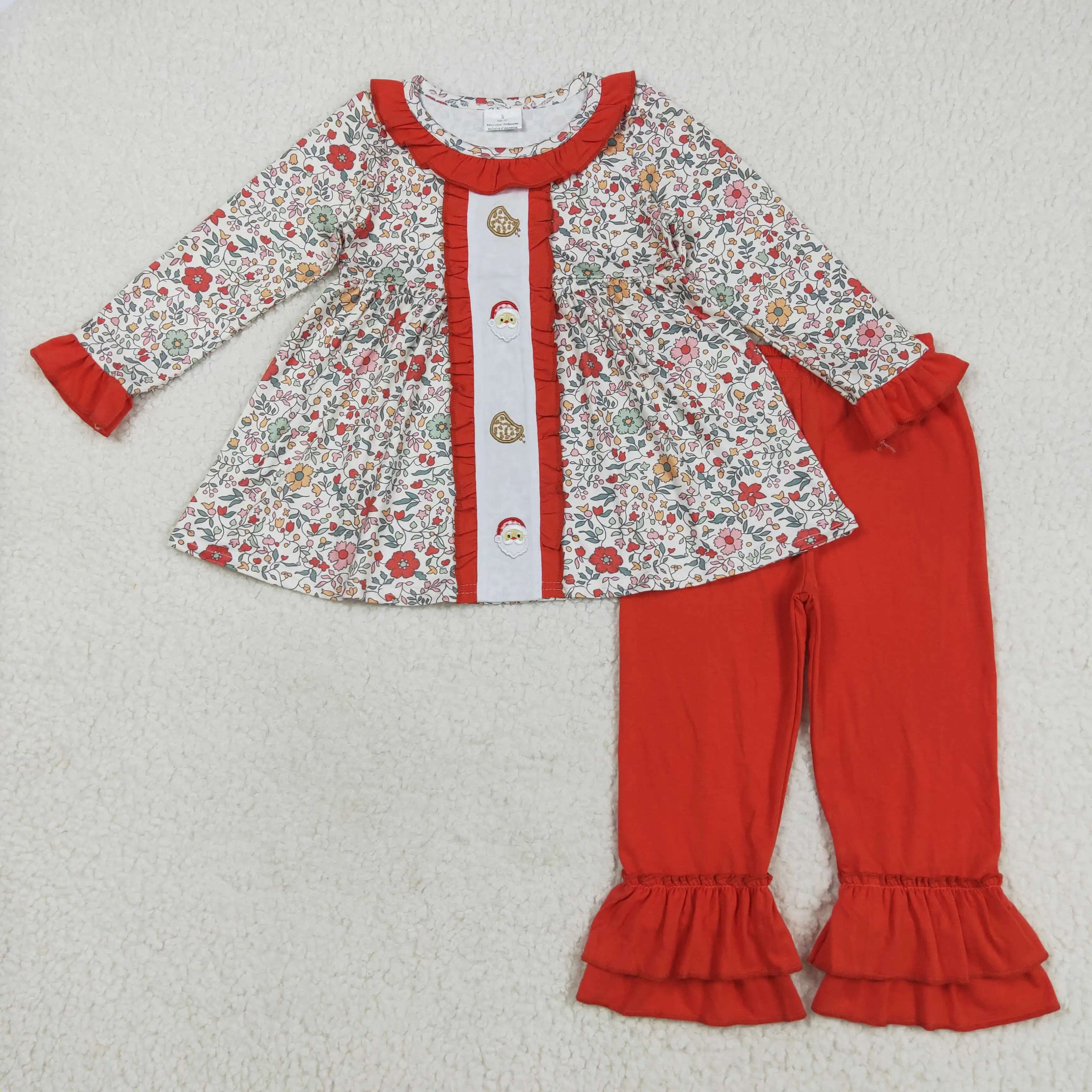 8.14y Wholesale Christmas baby girl clothing: embroidered cookie Santa Claus flower pattern red lace long-sleeved trousers suit
8.14y Wholesale Christmas baby girl clothing: embroidered cookie Santa Claus flower pattern red lace long-sleeved trousers suit