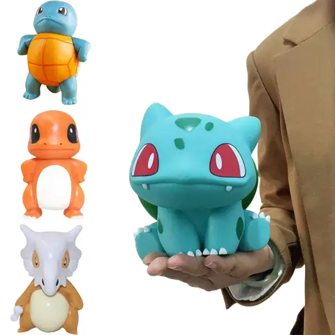 Bulbasaur Squirtle Anime Action Figures PVC Figure Collection Decoration Desk Ornaments Model Toys for ChildrenBirthday Toy Gift