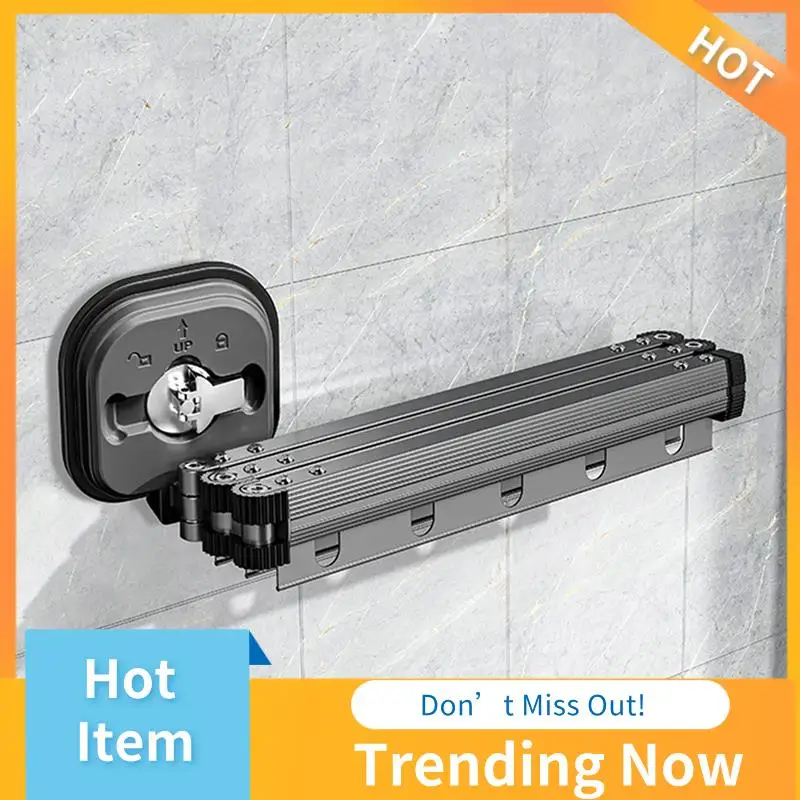 Folding Clothes Rack Aluminum Clothes Hangers Black Wall Mount Rack Drying Rack Sucker Install Easy Install , L
Folding Clothes Rack Aluminum Clothes Hangers Black Wall Mount Rack Drying Rack Sucker Install Easy Install , L