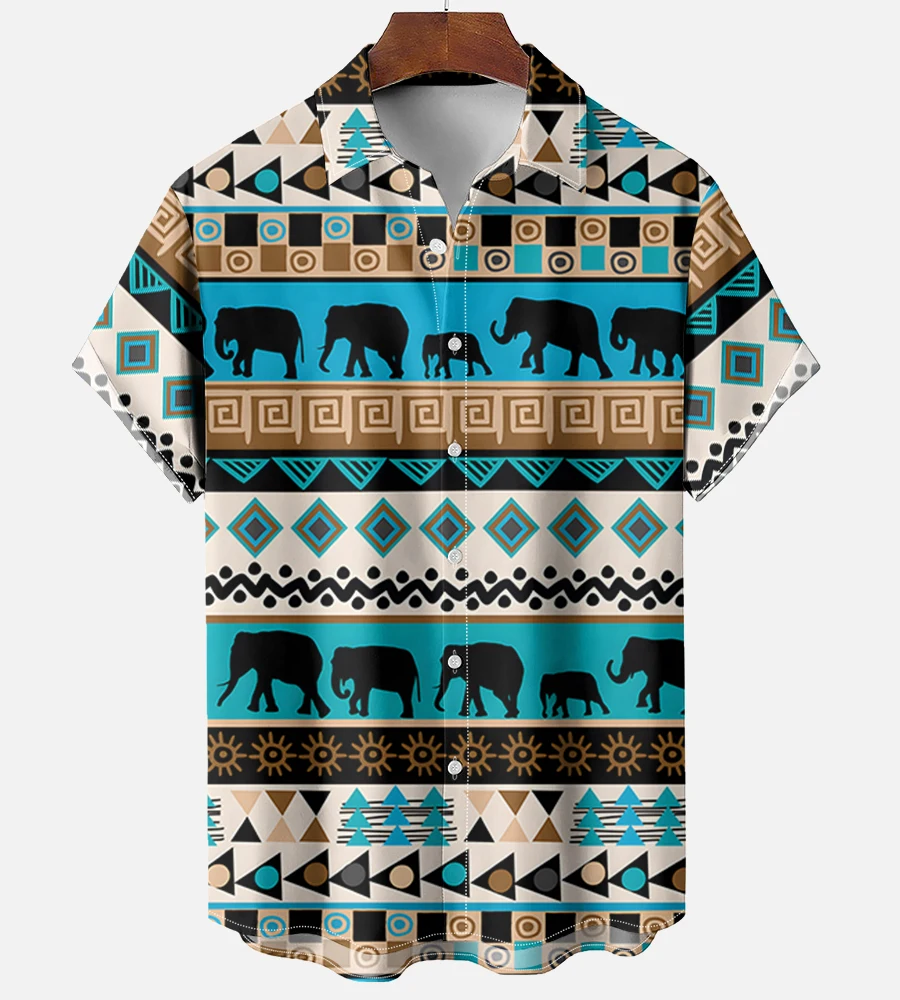 Vintage Men's Short Sleeve Shirt Summer Outdoor Casual Tops Harajuku Ethnic Style Animal Print Fashion OverSize Men's Clothing
Vintage Men's Short Sleeve Shirt Summer Outdoor Casual Tops Harajuku Ethnic Style Animal Print Fashion OverSize Men's Clothing
