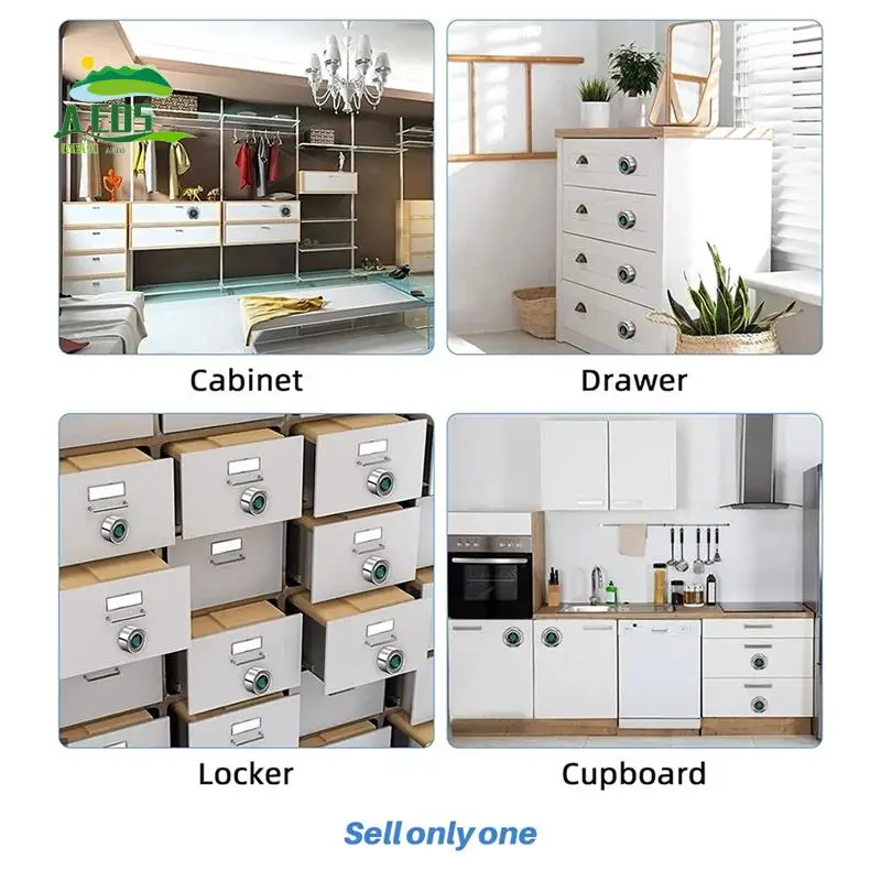 AED5-Smart Fingerprint Drawer Lock - Electronic Double Door Cabinet Security Suitable For Wardrobes Shoe Cabinets Mailboxes
AED5-Smart Fingerprint Drawer Lock - Electronic Double Door Cabinet Security Suitable For Wardrobes Shoe Cabinets Mailboxes
