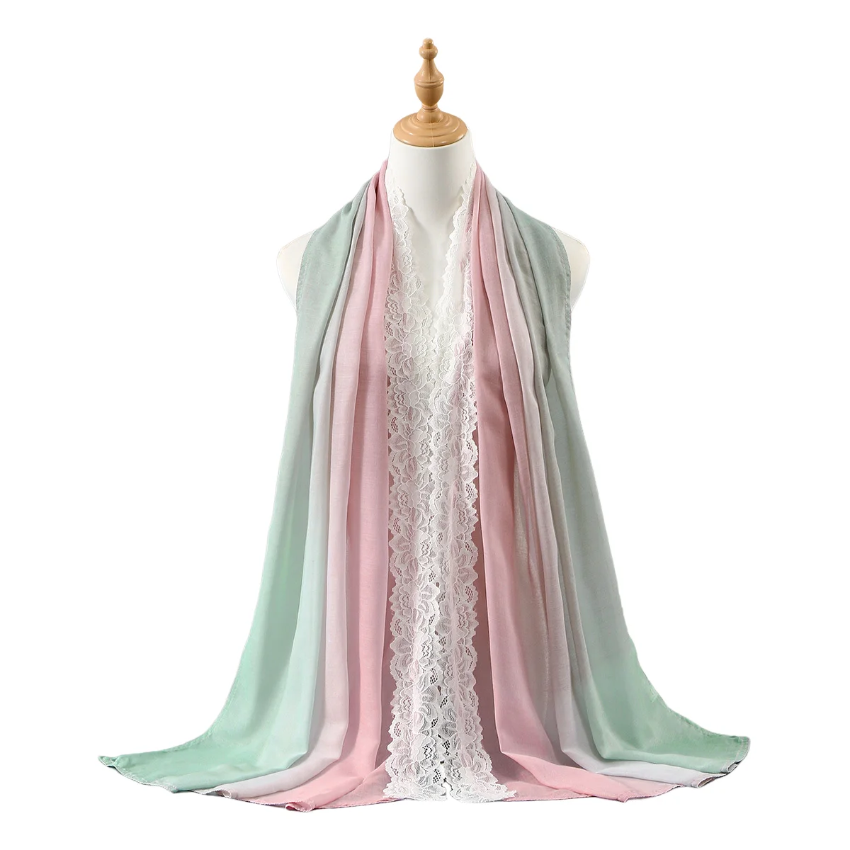 Fashion Muslim Women Gradient Color Scarf Lace Wide Border Digital Print Long Wrap Shawls Headscarf Turbante Mujer Accessory
Fashion Muslim Women Gradient Color Scarf Lace Wide Border Digital Print Long Wrap Shawls Headscarf Turbante Mujer Accessory