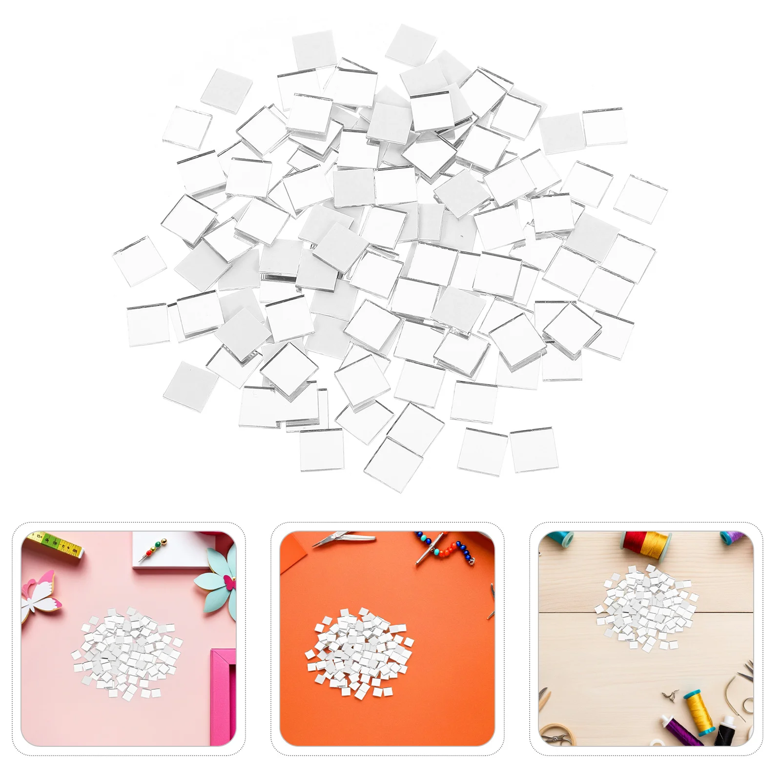 400Pcs Mirror Glass Mosaic Square Craft Tiles Self Adhesive Waterproof Reflective DIY Art Decor for Kitchen Bathroom Walls
400Pcs Mirror Glass Mosaic Square Craft Tiles Self Adhesive Waterproof Reflective DIY Art Decor for Kitchen Bathroom Walls