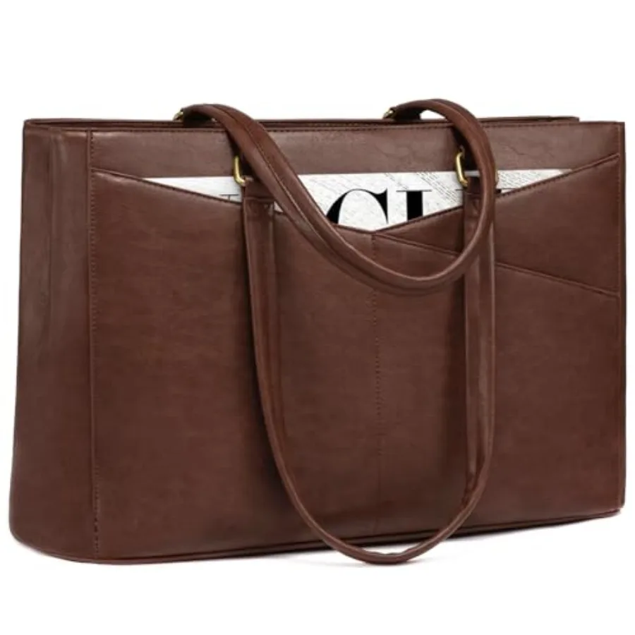 Vintage Leather Work Tote - Laptop Bag for Women, Waterproof Busess Bag and Office Briefcase
Vintage Leather Work Tote - Laptop Bag for Women, Waterproof Busess Bag and Office Briefcase