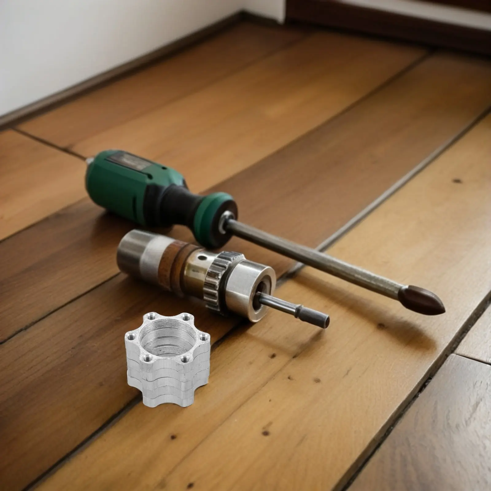 10Pcs Bicycle Disc Brake Flange Adapter Silver 6 Bolt Rear Rotor Mount Compatible with Threaded Freewheel Bike Hubs