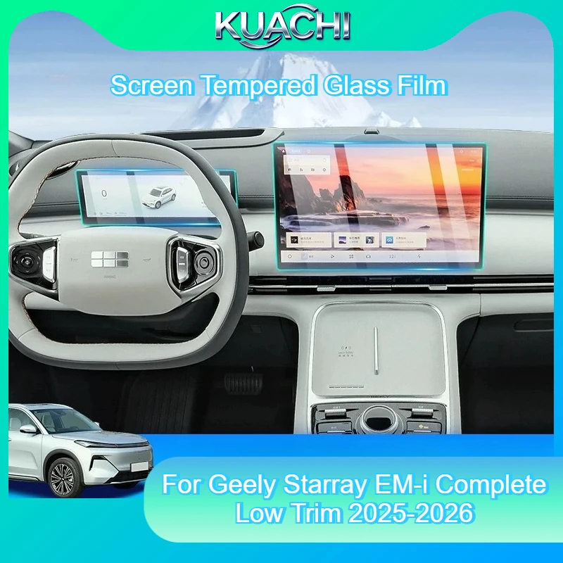 For Geely Starray EM-i Complete Low Trim 2025-2026 Screen Protector 10.2"+15.4" Tempered Glass Film PHEV SUV Navigation Film
For Geely Starray EM-i Complete Low Trim 2025-2026 Screen Protector 10.2"+15.4" Tempered Glass Film PHEV SUV Navigation Film