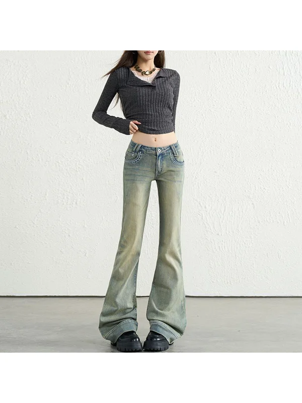 High Waist Bell Bottom Denim Jeans Women's Fall American Style Slimming Small Size Hoof Pants plus Size MM
High Waist Bell Bottom Denim Jeans Women's Fall American Style Slimming Small Size Hoof Pants plus Size MM