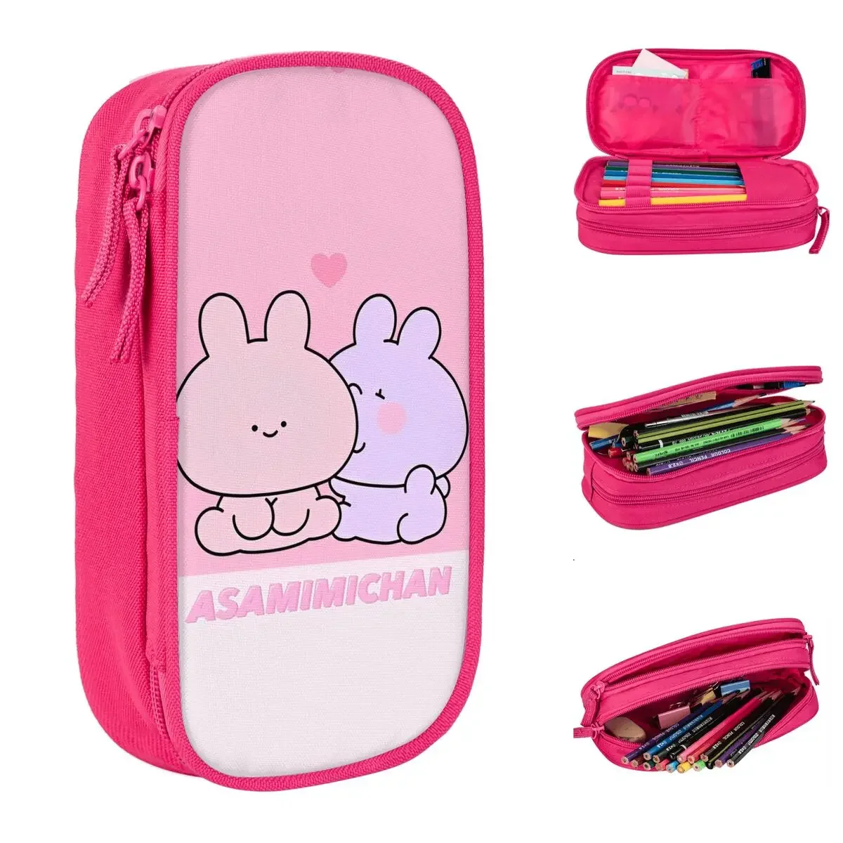 Asamimichaan Cute Asamimi Couples Pencil Case Fun Pen Box Bag for Student Big Capacity Students School Zipper Pencilcases
Asamimichaan Cute Asamimi Couples Pencil Case Fun Pen Box Bag for Student Big Capacity Students School Zipper Pencilcases