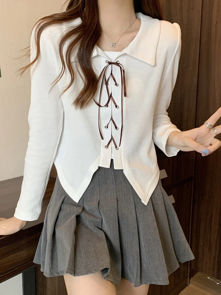 Women's Stand Collar Pullover Long-Sleeved 2023 New Style Spring Irregular Chic Short Top Casual Soft Fashionable Female Bottom
Women's Stand Collar Pullover Long-Sleeved 2023 New Style Spring Irregular Chic Short Top Casual Soft Fashionable Female Bottom