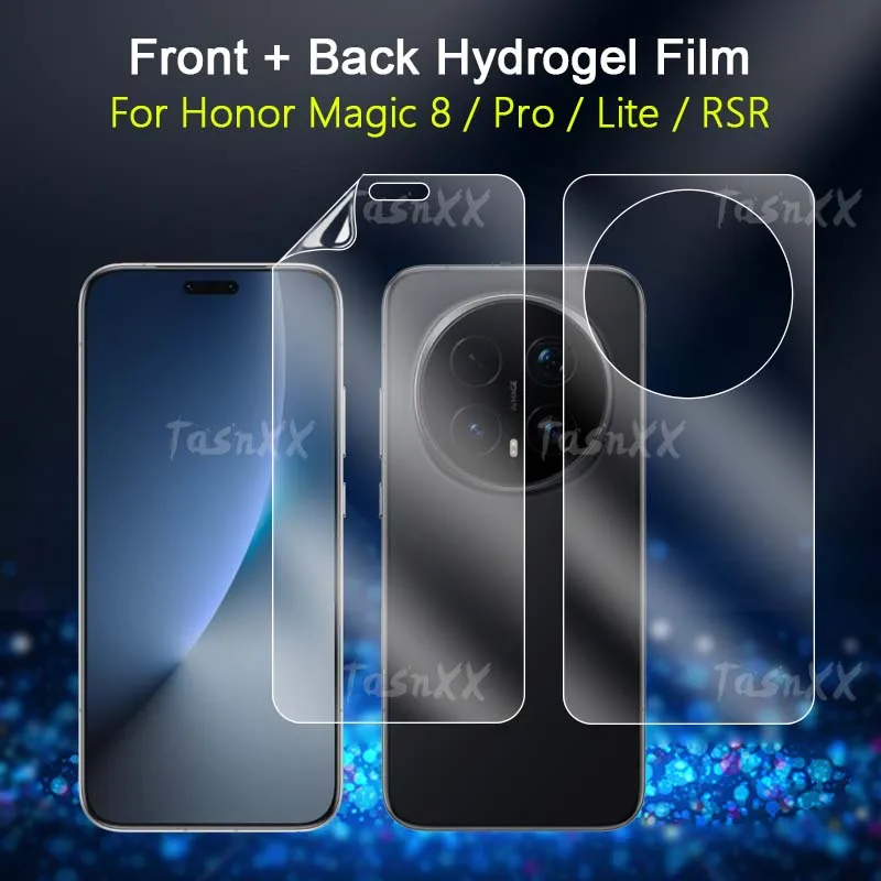 Front / Back Screen Protector For Honor Magic 8 Pro Lite RSR Ultra Clear Slim Soft Repairable Hydrogel Film -Not Tempered Glass
Front / Back Screen Protector For Honor Magic 8 Pro Lite RSR Ultra Clear Slim Soft Repairable Hydrogel Film -Not Tempered Glass