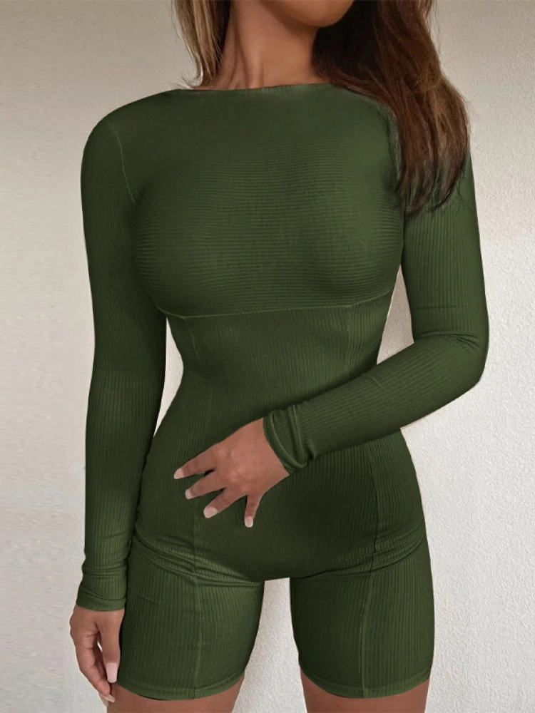 Облегающий комбинезон, короткий комбинезон, женские комбинезоны, однотонный цельный спортивный костюм для йоги, боди с длинными рукавами, сексуальный комбинированный костюм Femme
Облегающий комбинезон, короткий комбинезон, женские комбинезоны, однотонный цельный спортивный костюм для йоги, боди с длинными рукавами, сексуальный комбинированный костюм Femme