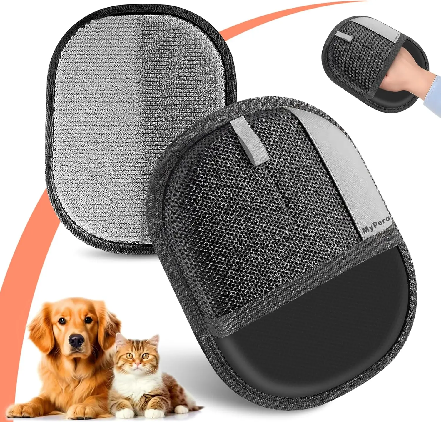 Pet Hair Removal Glove for Dogs & Cats, Reusable Electrostatic Brush for Clothes, Couch, Carpet, Car Seats
Pet Hair Removal Glove for Dogs & Cats, Reusable Electrostatic Brush for Clothes, Couch, Carpet, Car Seats