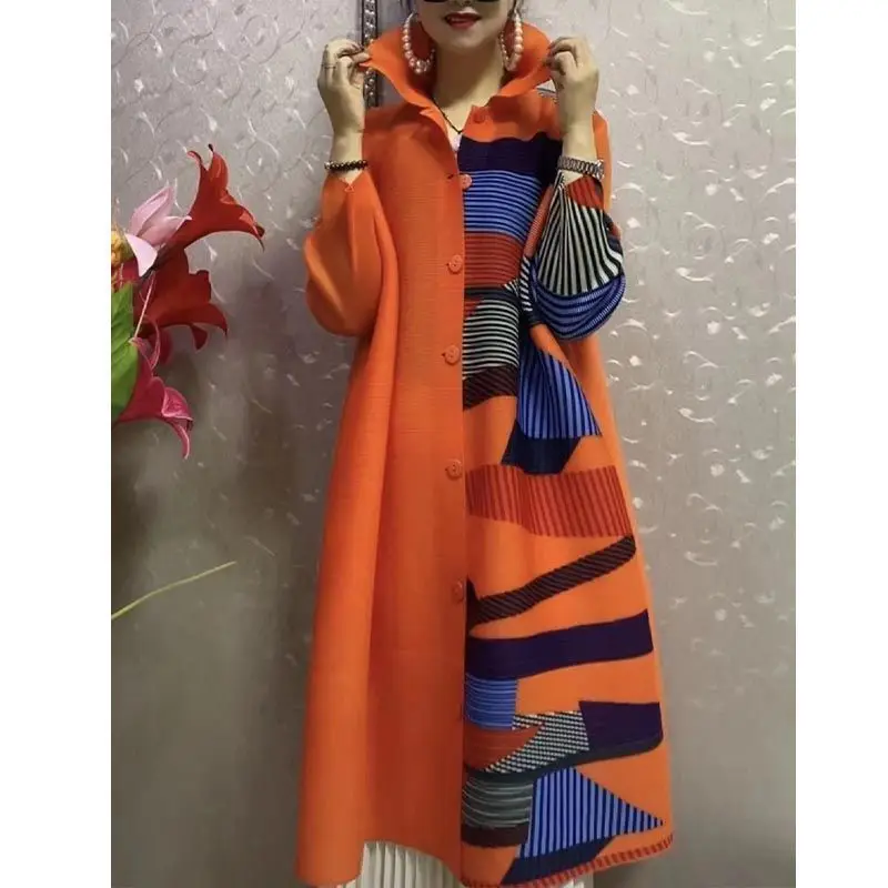 Pleated printed cardigan dress women 2023 fashion versatile coat loose vintage mid length dress autumn chic dress female tops
Pleated printed cardigan dress women 2023 fashion versatile coat loose vintage mid length dress autumn chic dress female tops