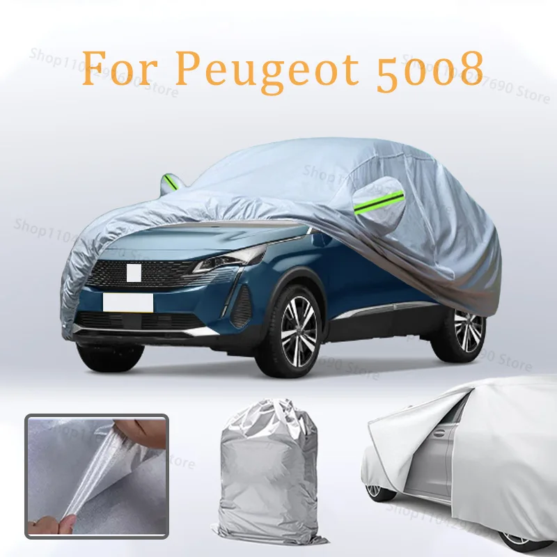 Car Cover For Peugeot 5008 Door Zipper Full Exterior Black Silvery-Auto Cover Sunshade Dustproof Waterproof Reflective strips
Car Cover For Peugeot 5008 Door Zipper Full Exterior Black Silvery-Auto Cover Sunshade Dustproof Waterproof Reflective strips